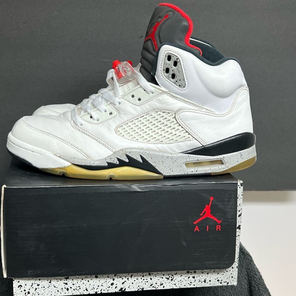 Size 10 - Air Jordan 5 Retro White Cement